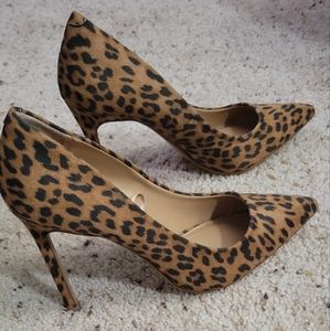 Leopard Print Express stilettos